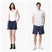 韓國情侶款彩色純棉運動休閒寬鬆純色短褲安摩兒