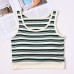 英倫條紋露臍無袖bra背心安摩兒 英倫條紋露臍無袖bra背心安摩兒