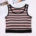 英倫條紋露臍無袖bra背心安摩兒 英倫條紋露臍無袖bra背心安摩兒