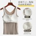 秋冬前U後V領蠶絲背心bra背心安摩兒